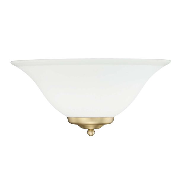 Multi-Family Brushed Champagne Bronze with Opal Glass One-Light Wall Sconce, image 5